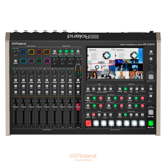 VR-120HD Mezclador de audio y video