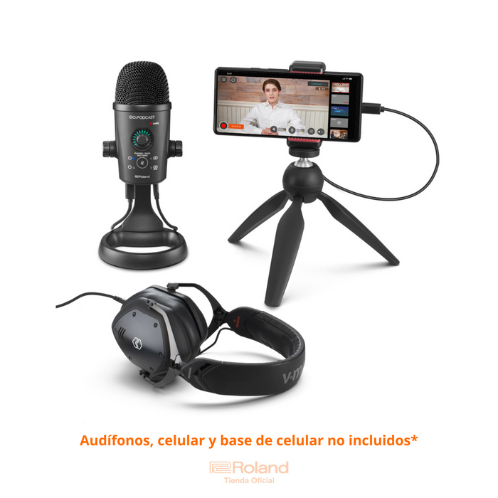 GO:PODCAST Micrófono y estudio de video para smartphones